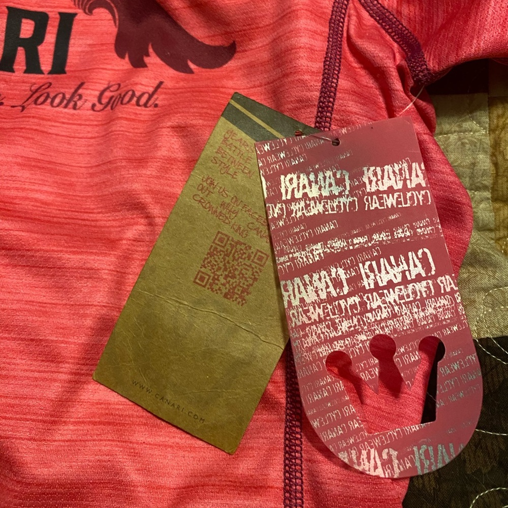 NWT Canari Hot Pink Cycling Top Size L - Picture 3 of 6